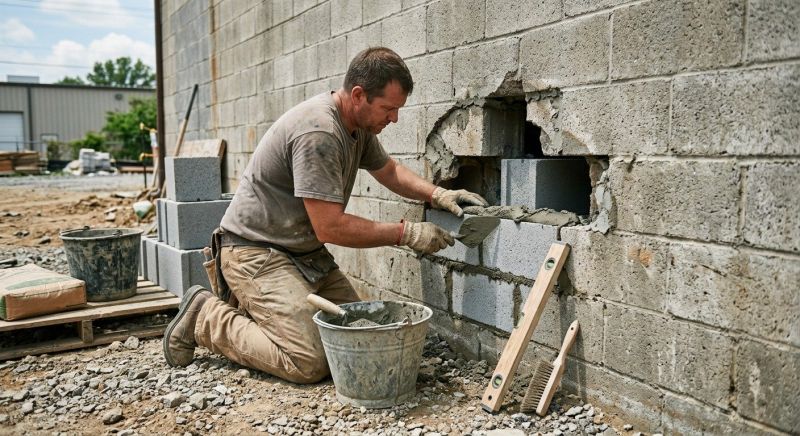 Block Wall Repair in Weatherford, TX