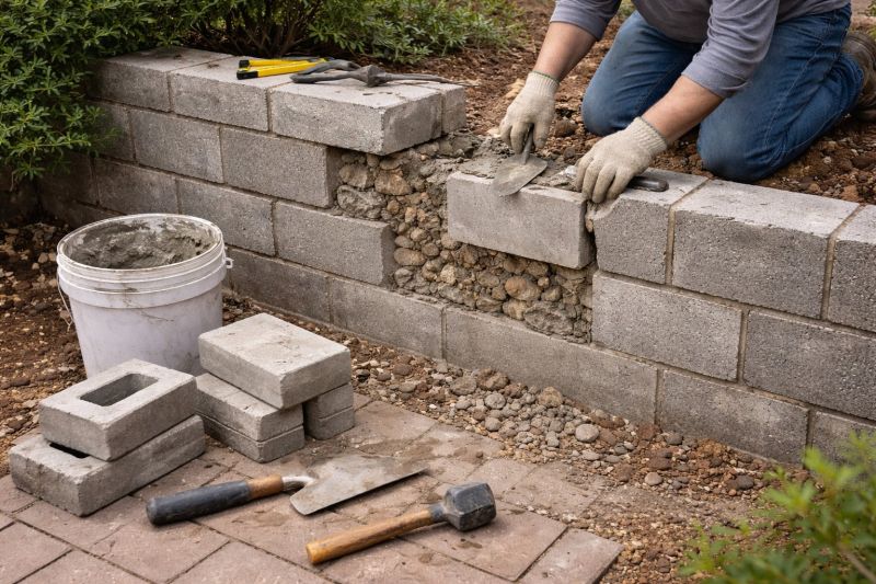 Block Wall Repair in Paradise, TX