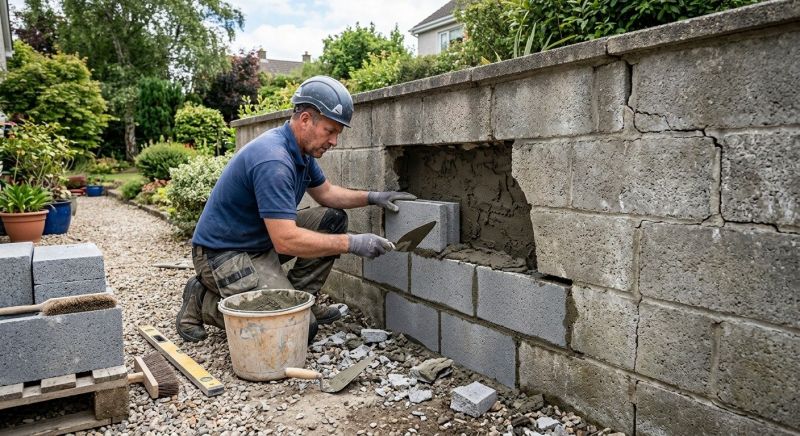 Block Wall Repair in Parker County, TX