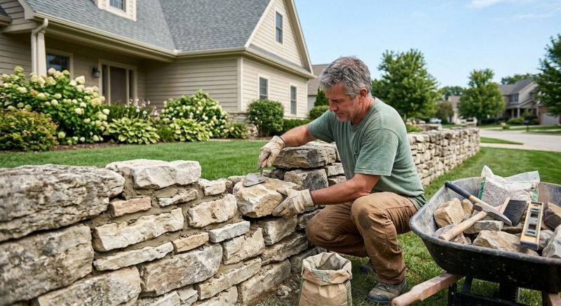 Brick Fence Repair in Weatherford, TX