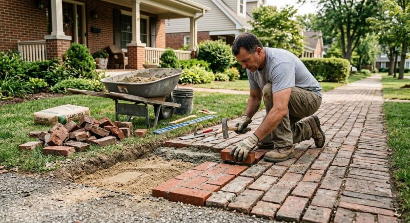 Brick Flatwork Repair in Aledo, TX