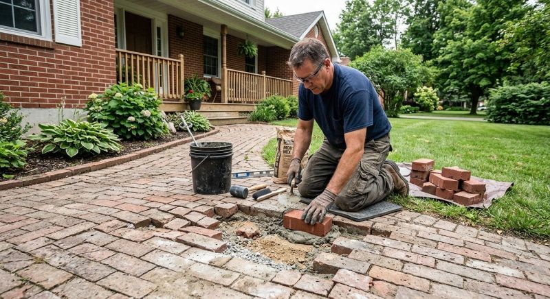 Brick Flatwork Repair in Aledo, TX