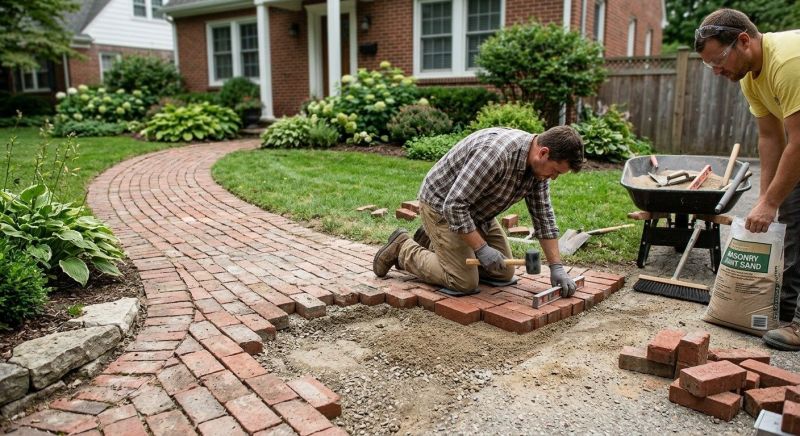 Brick Flatwork Repair in Cresson, TX