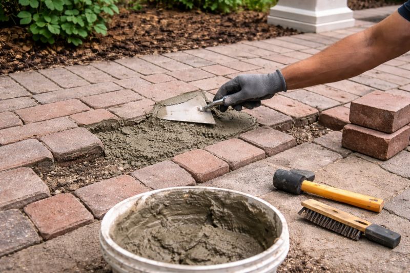 Brick Flatwork Repair in Paradise, TX