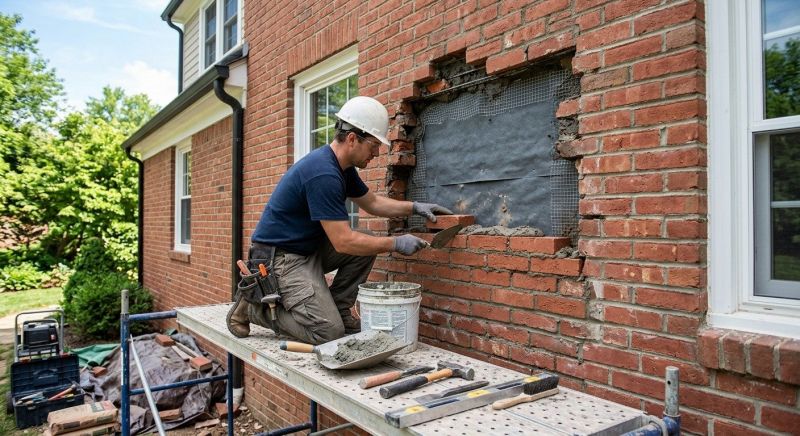Brick Flatwork Repair in Parker County, TX
