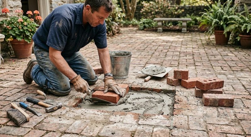 Brick Floor Repair in Weatherford, TX