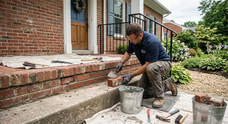 Brick Stairs Repair in Palo Pinto County, TX