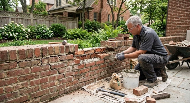 Brick Wall Repair in Mineral Wells, TX