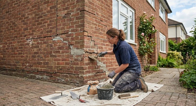 Brick Wall Repair in Mineral Wells, TX