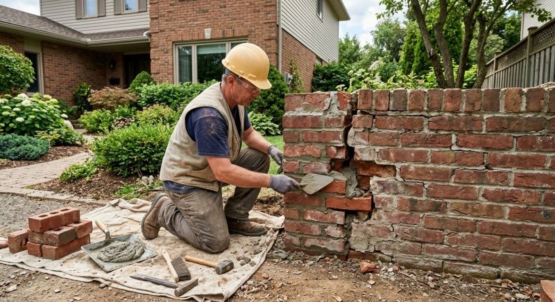 Brick Wall Repair in Paradise, TX