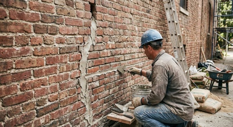 Brick Wall Repair in Paradise, TX