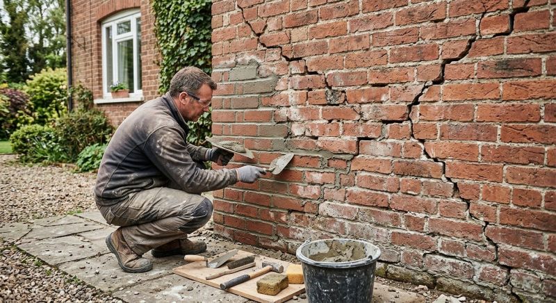 Brick Wall Repair in Springtown, TX