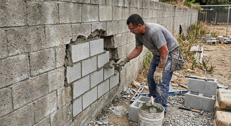 Concrete Block Repair in Springtown, TX