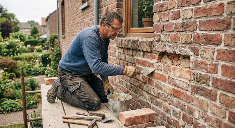 Porch Brick Repair in Weatherford, TX