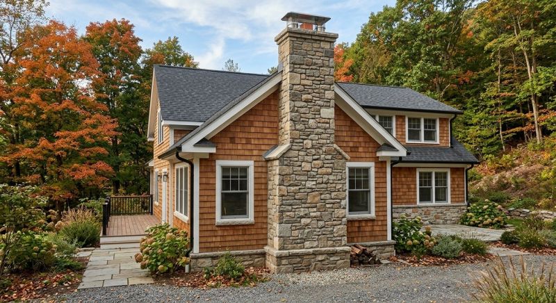 Stone Chimney Installation in Aledo, TX