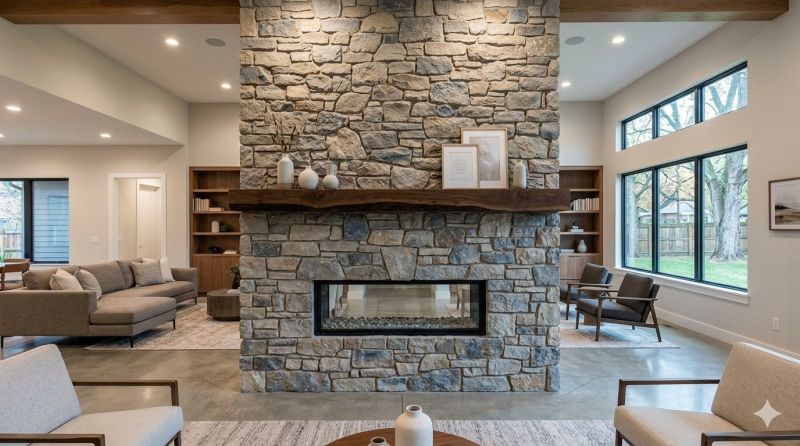 Stone Chimney Installation in Aledo, TX