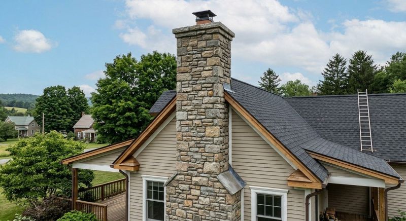 Stone Chimney Installation in Mineral Wells, TX