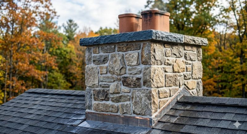 Stone Chimney Installation in Parker County, TX