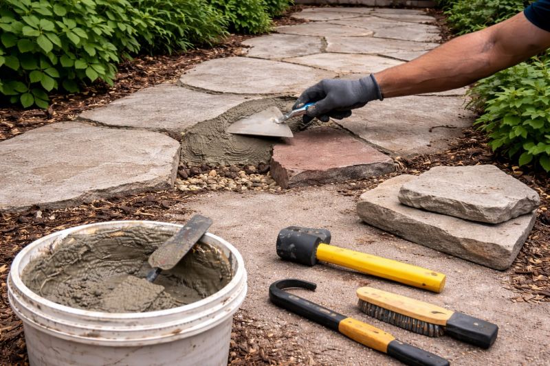 Stone Driveway Repair in Weatherford, TX